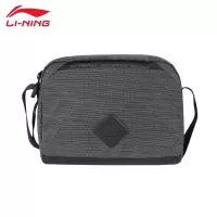 李宁(LI-NING) 男女同款斜挎包 ABDU225-3黑色