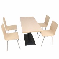 臻远ZY4040806 餐厅桌椅餐桌椅组合一桌四椅