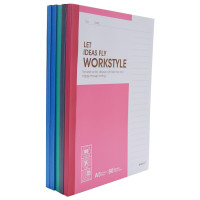 晨光(M&G)APYJU411 A5无线装订本80页商务软抄记事本 办公学习用学生笔记本单线本5本装