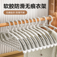 2303家用挂衣服收纳升级防滑胶条衣架宿舍阳台晒衣服宽肩无痕不起包