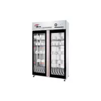 臻远ZY4042914 商用消毒柜双门立式餐具保洁柜臭氧红外线紫外线消毒