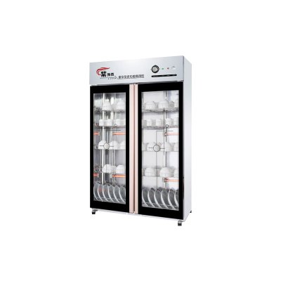 臻远ZY4042914 商用消毒柜双门立式餐具保洁柜臭氧红外线紫外线消毒