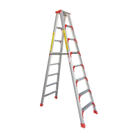 臻远 ZY4060607铝合金人字梯家用折叠梯双面扶梯八步梯2.4米