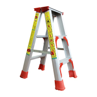 臻远 ZY4060608铝合金人字梯家用折叠梯双面扶梯加厚三步梯0.8米