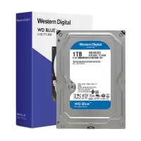 西部数据 台式机机械硬盘WD Blue西数蓝盘1TB CMR垂直 7200转 64MB SATA (WD10EZEX)
