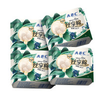 ABC丝享棉卫生巾 日用卫生巾蚕丝蛋白奢宠养肤极薄便携装240mm*20片(5片*4包)