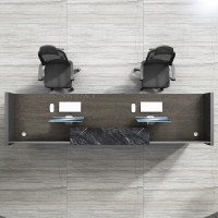 秦 鑫(QINXIN)技术干部前台条形办公桌4000*600mm