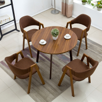 秦 鑫(QINXIN)技术干部圆形办公桌900*900*750mm(不含椅子)