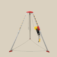 援邦消防救援三脚架铝合金多功能便携可收缩起重支架作业井口探洞20米1200磅