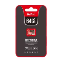 朗科 64GB TF(MicroSD)存储卡 A1 U3 V30 4K 高度耐用行车记录仪监控摄像头内存卡