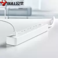 公牛小自USB插座板 GN-B403U 3usb接囗+3孔全长1.8米总控开关