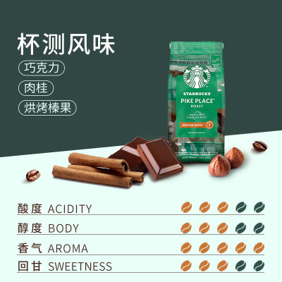 0333-星巴克- Pike Place派克咖啡豆200克/小袋(单位:件)H