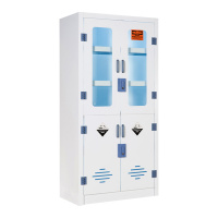 臻远ZY4041351 实验室PP酸碱柜双门锁药品柜
