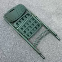 密斯梵(MISIFAN)吹塑折叠椅 军绿色