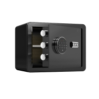 臻远 ZY40618088 小型保险柜密码保险箱全钢防盗保管箱 30cm黑色电子密码款