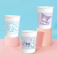 宜洁(yekee)一次性纸杯三丽鸥联名加厚型商务家用家族款250ml 80只 K-8162(H)