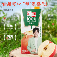 汇源100%果汁苹果汁1L*12盒