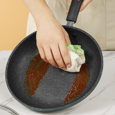 炊大皇(COOKER KING)翠斧28cm平底锅 易洁不粘锅 早餐煎蛋煎饺煎锅 电磁炉通用 BG28FP(H)