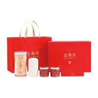 金燕耳 红色 礼盒 纯萃80g+红枣片40g+枸杞60g+小金勺+焖烧杯+手提袋