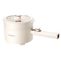 西屋(WESTINGHOUSE) 多功能电煮锅上蒸下煮一锅多用 2.8L 杏仁白 WZG28E