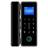 玻璃门密码锁 K600双开玻璃门加厚门框免开孔