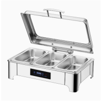 电热保温炉 长方形双格9L 配不锈钢餐盘 货期5天