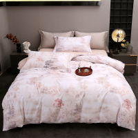 悠梦嘉居水墨云锦全棉磨毛四件套全棉磨毛面料中国传统水墨画风格典雅大气秋冬1.5/1.8床通用保暖御寒 YJ-14567