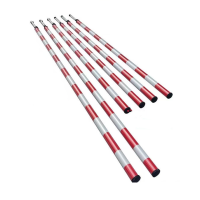 SLAIR五金工具起落杆红门红白泡沫杆 3.3米定制