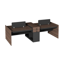 鑫金虎 办公家具职员办公桌椅组合简约现代员工桌4人位屏风电脑桌财务桌 四人位