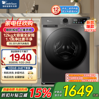 小天鹅(LittleSwan)12KG大容量变频全自动滚筒洗衣机 节能省电蒸汽消毒洗 一级能效 TG120V098WDT