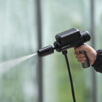 HOTO小猴工具高压洗车机家用无线锂电洗车枪水泵大功率清洗机手持折叠QWXCJ004