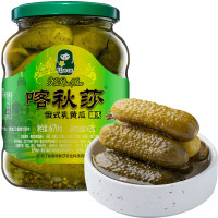 云山半喀秋莎联名款俄式酸黄瓜670g 酸青瓜乳黄瓜方便速食汉堡西餐配菜