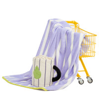 觉轻松 芋泥条条抱枕毯茶杯 靠枕款