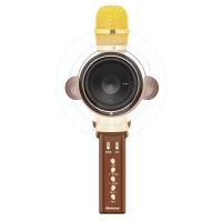 纽曼(Newmine)手机麦克风卡通无线蓝牙话筒K歌内置声卡掌上KTV音箱音响一体 MC13