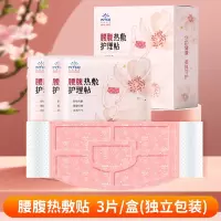 英科医疗 暖宝宝艾草热敷腰腹带自发热暖腰暖肚子神器一次性暖贴冬季保暖贴艾草腰腹热敷贴 3片/盒*4盒装