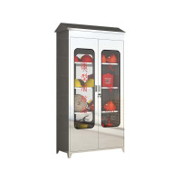 乙壬304不锈钢应急物资柜消防救援器材箱防护用品柜室外微型消防柜带雨棚1880*900*400(加厚304材质)不含器材