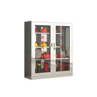 乙壬304不锈钢应急物资柜消防救援器材箱防护用品柜室外消防柜高1400*宽1200*深400(加厚304材质)不含器材