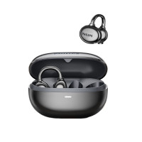 飞利浦(PHILIPS)蓝牙耳机骨传导概念真无线挂耳式开放式 长续航高端通话降噪耳机 TAT3469 黑色