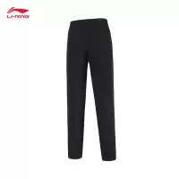 李宁(LI-NING) 女款2024舒适运动长裤 AKLU982-1 黑色 XS-3XL(码数备注)