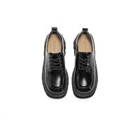 森达英伦牛津鞋女春季学院风粗跟单鞋SXA01AM4