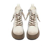 森达欧美马丁靴女冬新户外机车风厚底短靴SWD01DD3