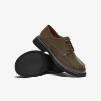 Bata牛津鞋女秋季复古英伦风牛皮通勤单鞋VKD18CM3