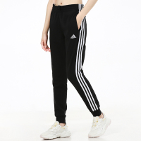 阿迪达斯(adidas)女裤 新款时尚三条纹运动裤修身舒适休闲裤针织束脚长裤GM5542 ZP