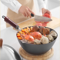 美的炒锅铁锅32cm