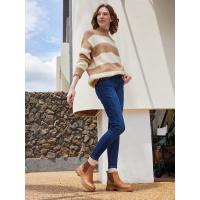 Bata切尔西冬季英伦风牛皮百搭厚底通勤短靴AWS44DD3