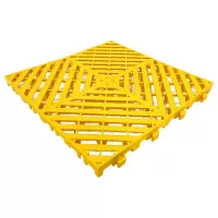 臻远 ZY3121307地格栅塑料拼接地板垫网格垫板 黄色