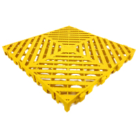臻远 ZY3121313地格栅塑料拼接地板垫网格垫板 黄色
