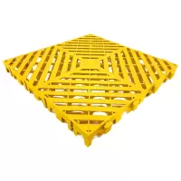 臻远 ZY3121313地格栅塑料拼接地板垫网格垫板 黄色