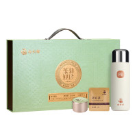 白大师白茶茉莉银针2016年寿眉福鼎白茶闷茶杯450ml组合224g盒装茶叶