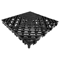 臻远 ZY3121318地格栅塑料拼接地板垫网格垫板 黑色